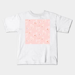 Blush Abstract Faces Kids T-Shirt